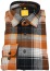 Thumbnail 1- Redmond Flanellhemd - Modern Fit - kariert - orange