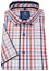 Thumbnail 1- Redmond Kurzarmhemd - Comfort Fit - Button Down - Bio Baumwolle - kariert - rot - ohne OVP