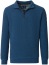 Thumbnail 1- Redmond Pullover - Troyerkragen mit Reissverschluss - blau