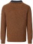 Thumbnail 2- Redmond Pullover - Troyerkragen mit Reissverschluss - braun