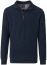 Thumbnail 1- Redmond Pullover - Troyerkragen mit Reissverschluss - dunkelblau