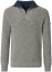Thumbnail 1- Redmond Pullover - Troyerkragen mit Reissverschluss - grau