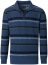 Thumbnail 1- Redmond Sweatshirt - Troyerkragen mit Reissverschluss - Streifen - blau